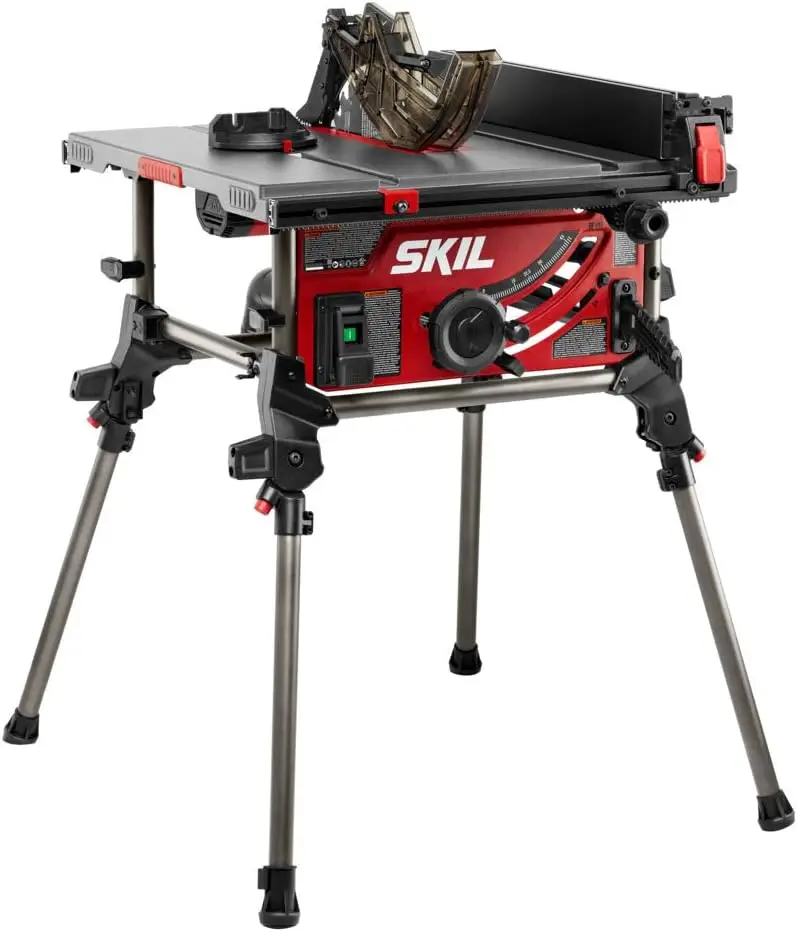 SKIL 15 Amp 10 Inch Portable Jobsite Table Saw with Folding Stand- TS6307-00