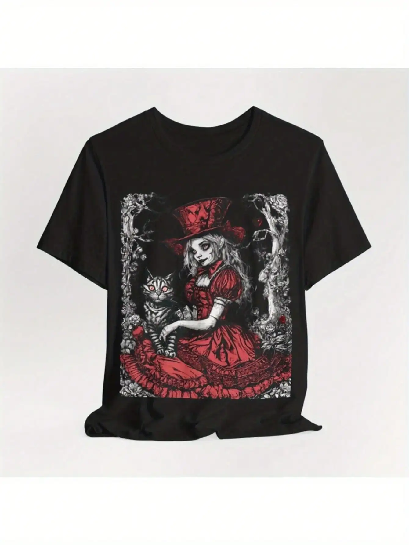 

Men'S Black T-Shirt Fashionable Single Item Outfit Gift Popular Tee Shirt Man Women Summer Casual Tees