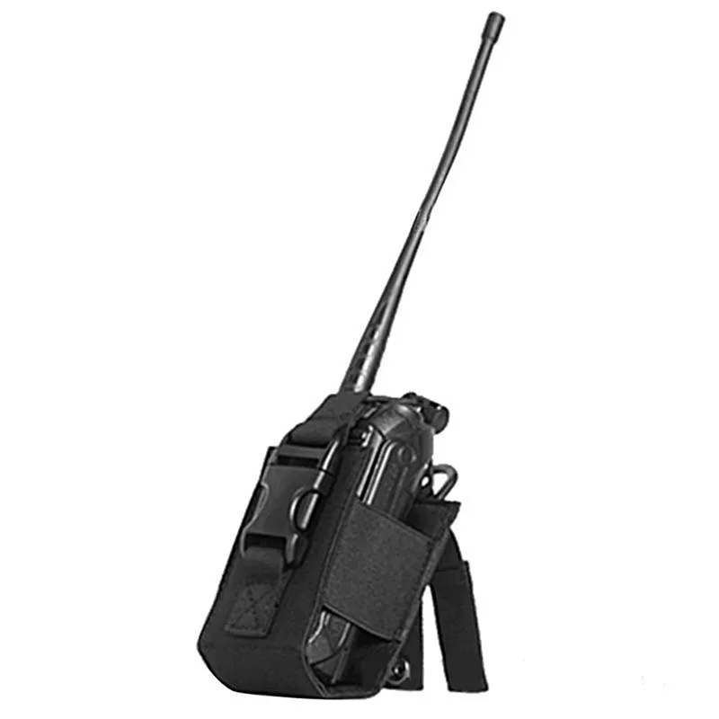 Bolsa Tática MOLLE para Rádio, Suporte de Nylon para Walkie Talkie, Bolsa Suspensa para Interfone, Bolso Utilitário para Caça ao Ar Livre