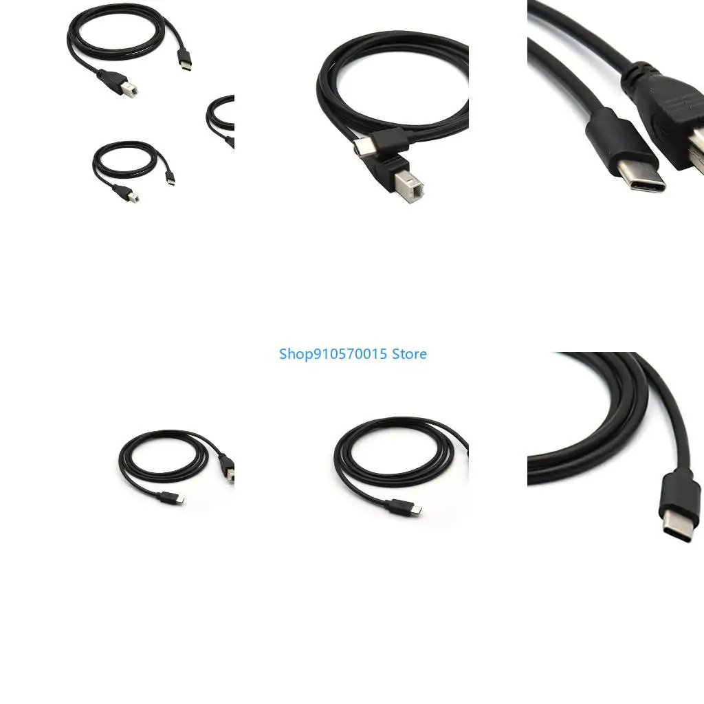 B95C Durable Type C to USB B Printer Cable for Printer, Scanner, MIDI Keyboard