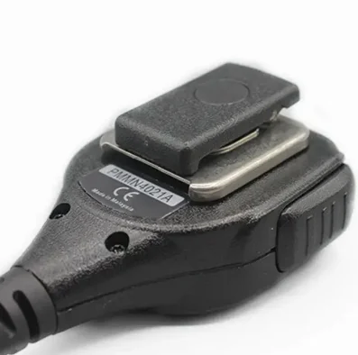 Walkie talkie portátil bidirecional com fio ptt microfone pmmn4021a omnidirecional para gp340 gp328 gp338 ht750 pro5150 gp380
