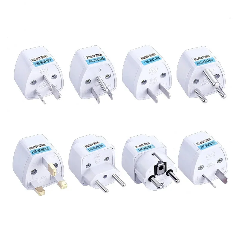1pc Universal EU US AU UK Socket Adapter Plug Converter German France South Africa India Russia Brazil Travel Adaptor Plug 10A