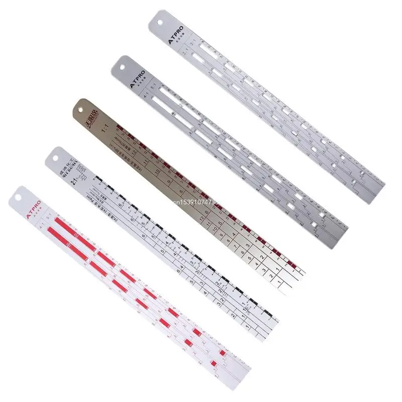 Steel Varnish Curing Agent Thinner Scale Corrosion-resistant Durable Varnish Curing Agent Thinner Scale Print Ruler Dropship