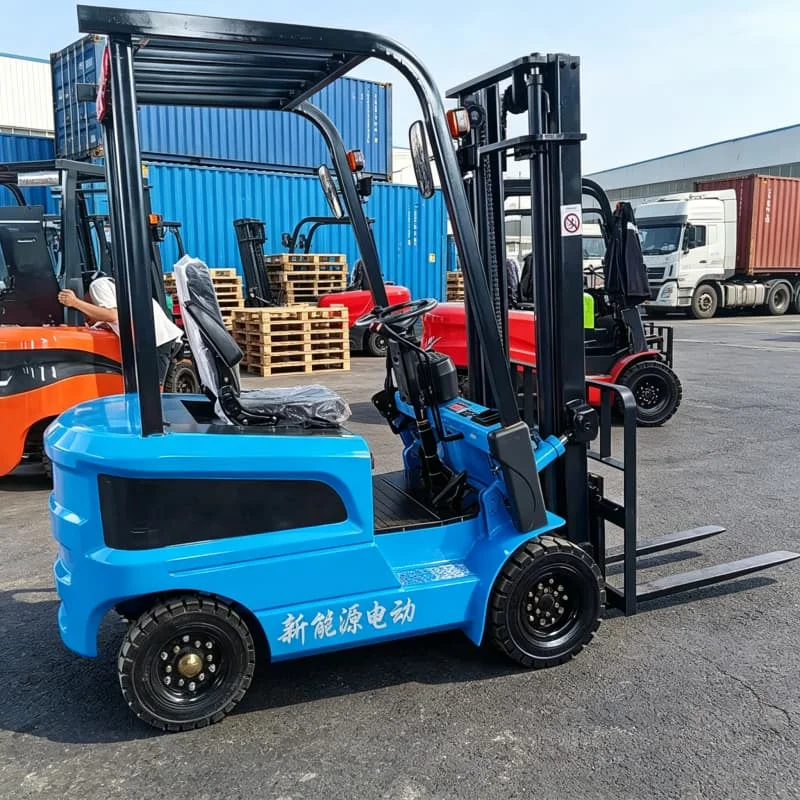 Enclosed Cab 4 Wheel Electric Forklift 5 Ton Outdoor Construction Material Yard Dusty Environment Operator Comfort Customized