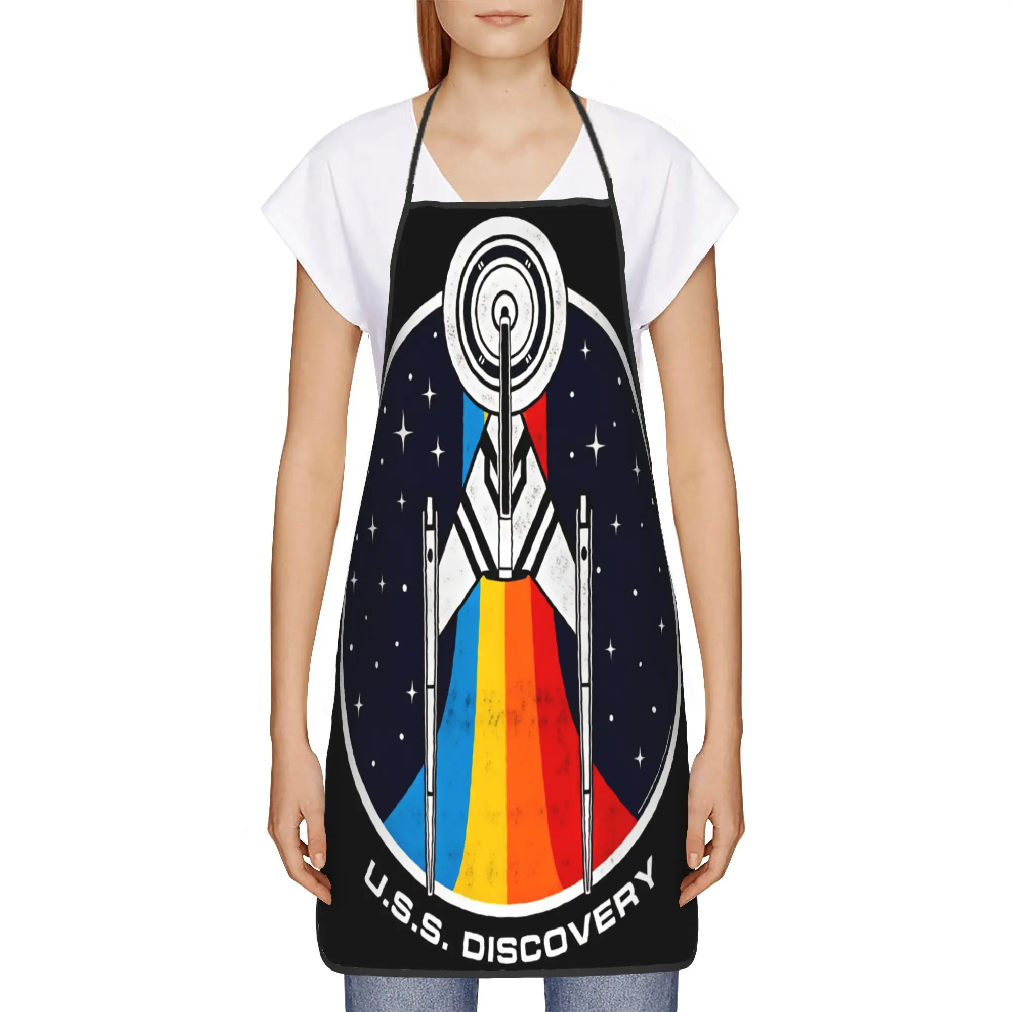 S-Star T-Trek Ship Movie  Apron  Adult Work Kitchen Accessories Cooking Fashion Aprons without Pocket