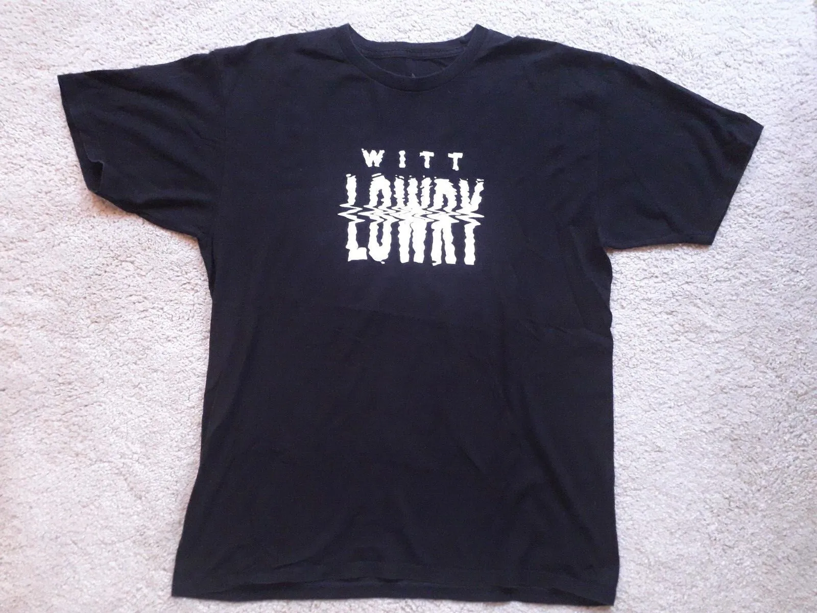 Camiseta Vintage WITT LOWRY Preta L Hip Hop Rap Ava Max Tour LP CD Nevers Road 12