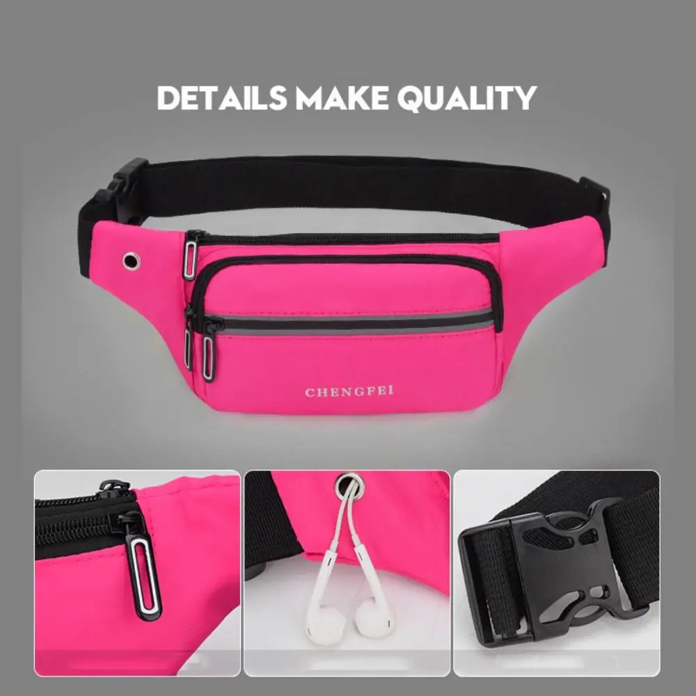 Casual Ultra Thin Running Waist Bag Invisible Anti-theft Fitness Fanny Pack Travel Phone Bag Nylon Marathon Jogging Bag