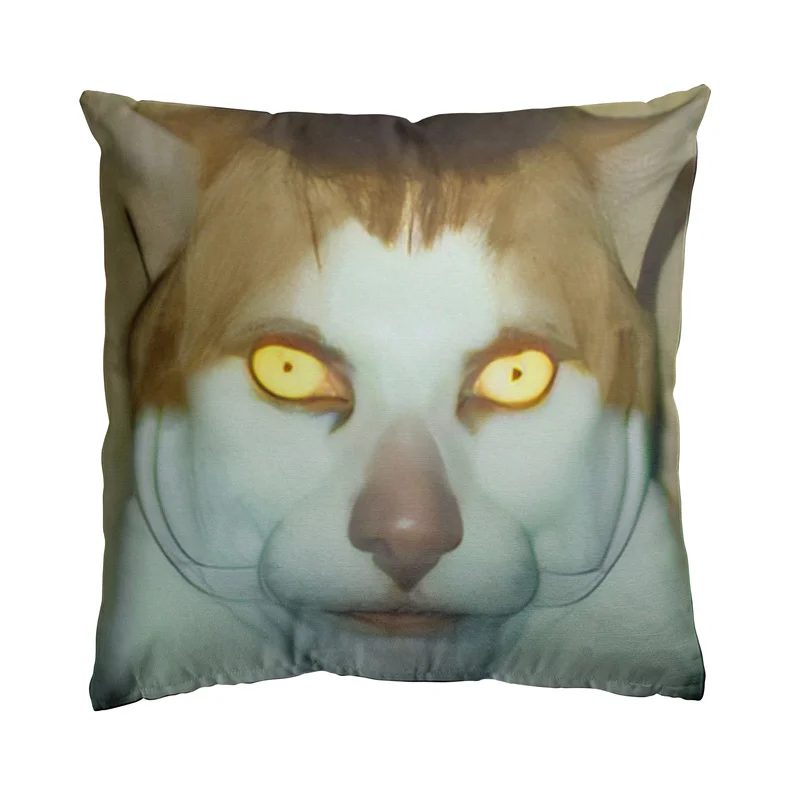 Aertemisi 18\'\' x 18\'\' Monday Left Me Broken Cat Mr. Peebles Square Throw Pillow Cushion Covers Cases Pillowcases 45cm x 45cm