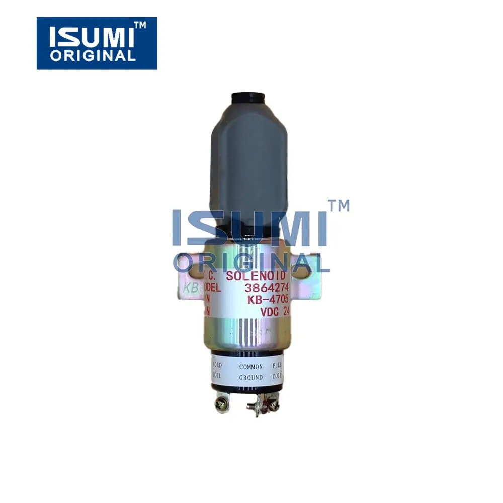 

Stop Solenoid, For Caterpillar S6K 6D31 E70B 320B 320C, For Cummins, 3864274, Excavator Part