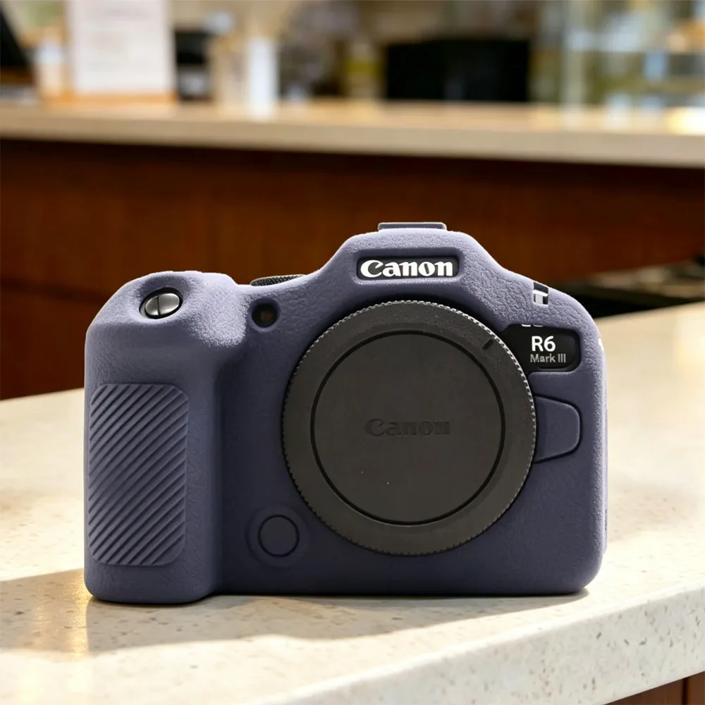 Coque en silicone pour appareil photo Canon EOS R6 III R6 Mark III, modèle texturé