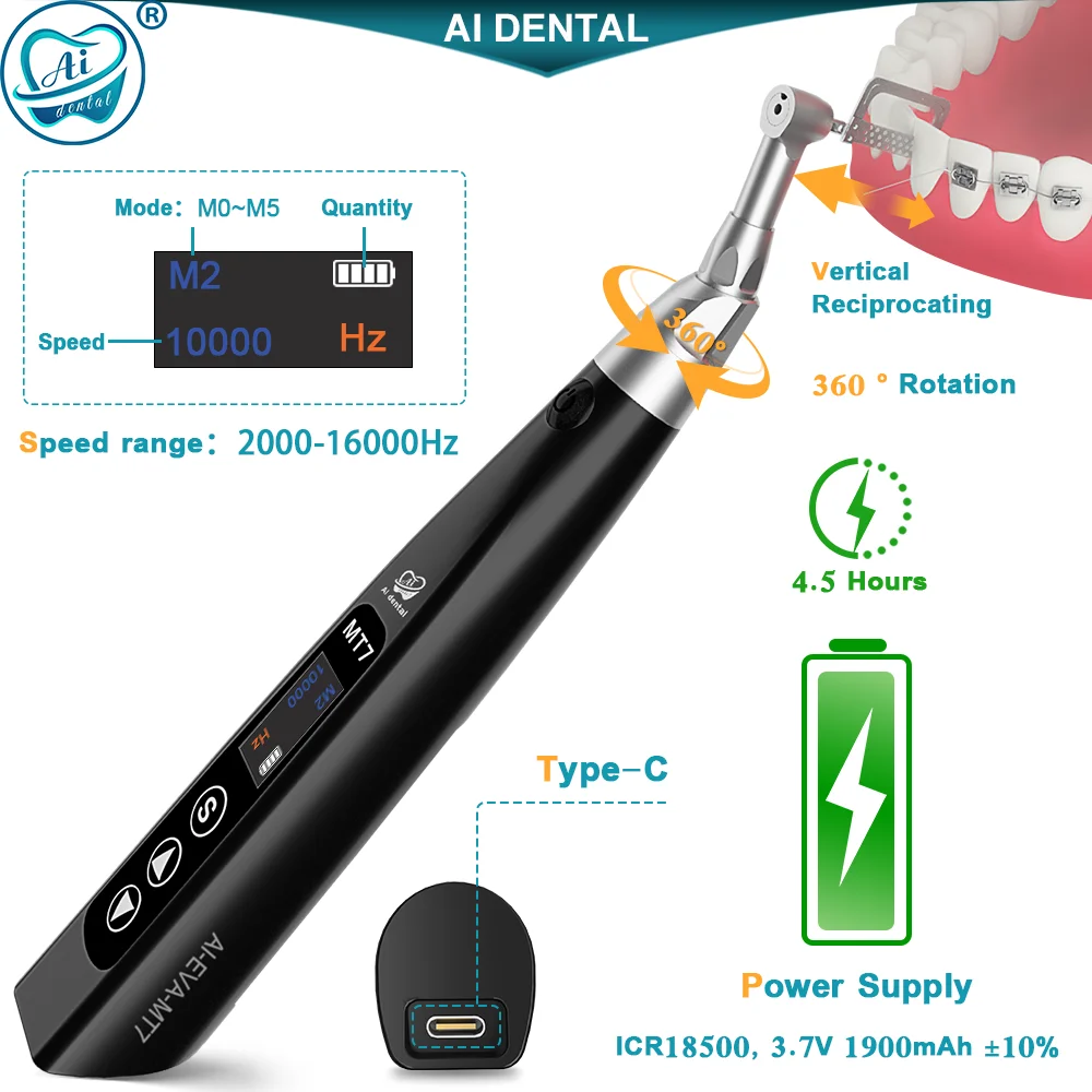 Części do ortodoncji dentystycznej Elektryczna rękojeść kątowa Pionowa piła szablasta Przystawka do wiertarki AI-EVA-MT7/AI-EVA-Tips