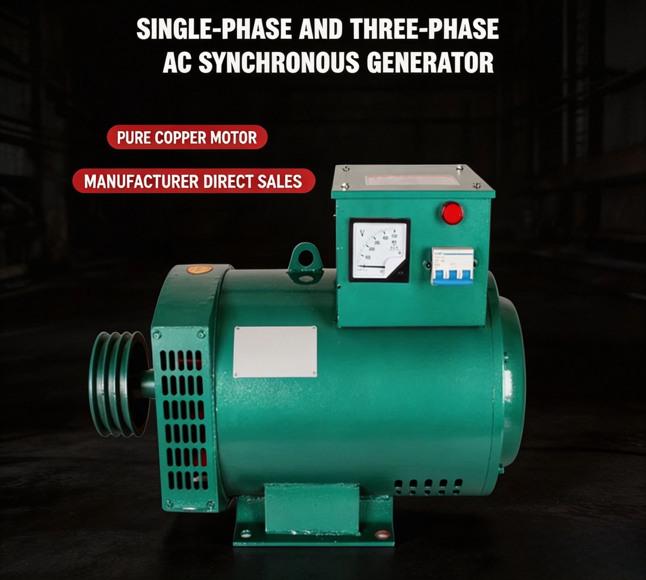 Single-phase 220V20/24 with Brush 30kw40KW50KW Three-phase 380 Brushless Diesel Generator 5/8/10/12kw15