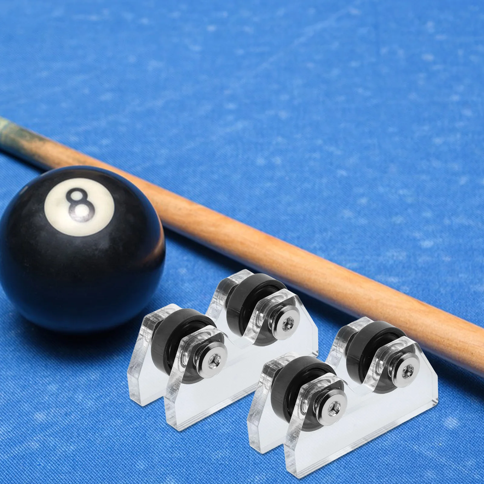 2Pcs Billiard Cue Snooker Club Repair Tool Pool Roller Straightness Tester Big Head Shaper Acrylic Tip Shaft Stick