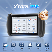 XTOOL InPlus IP819 Car Diagnostic Tools ECU Coding Key Programming 36 Reset Automotive Scanner Built-in CAN FD DOIP FCA Autoauth
