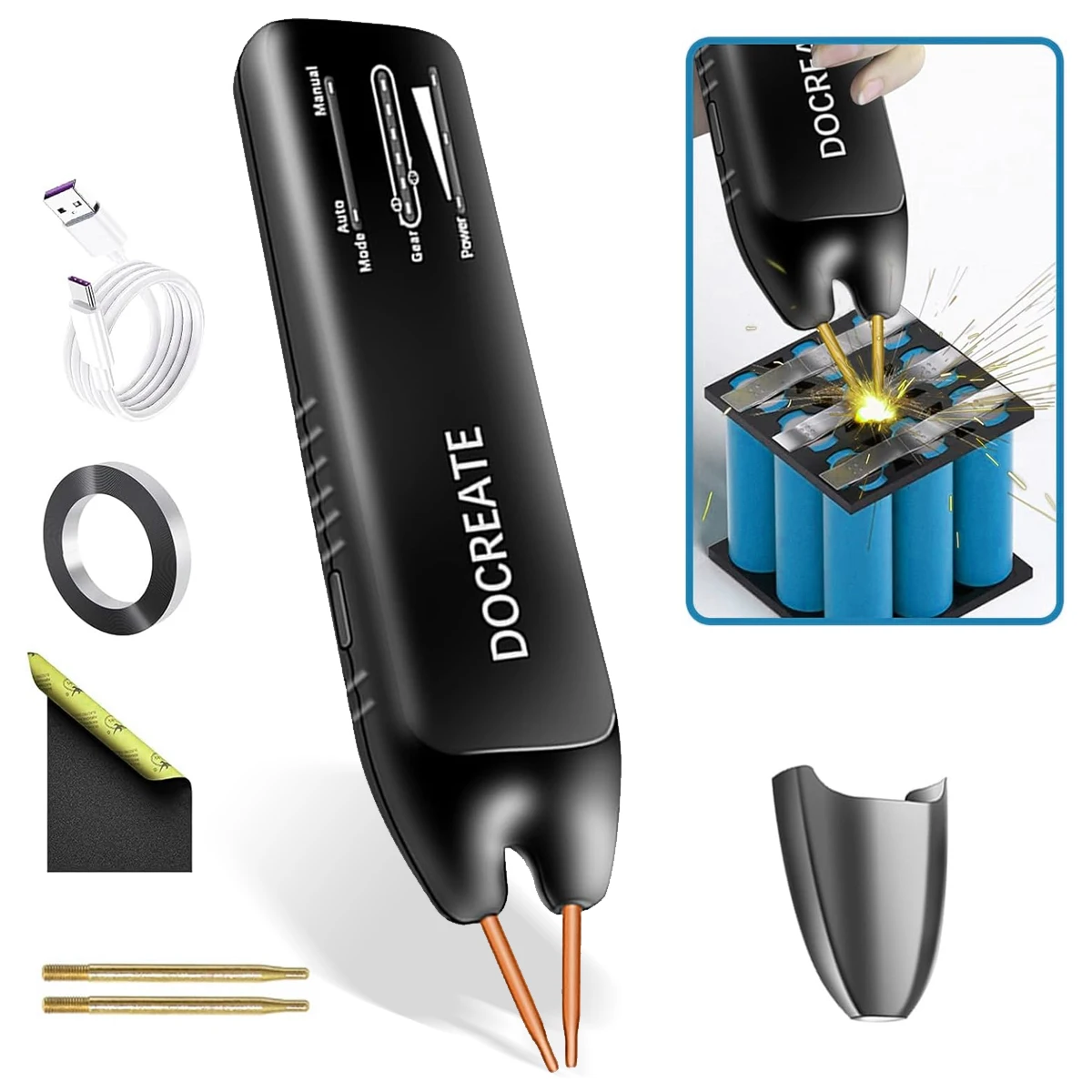 ماكينة لحام البقعة خفيفة الوزن - ترقية أحادية اللون، قدرة تحمل قوية، تحكم بدقة 5 سرعات