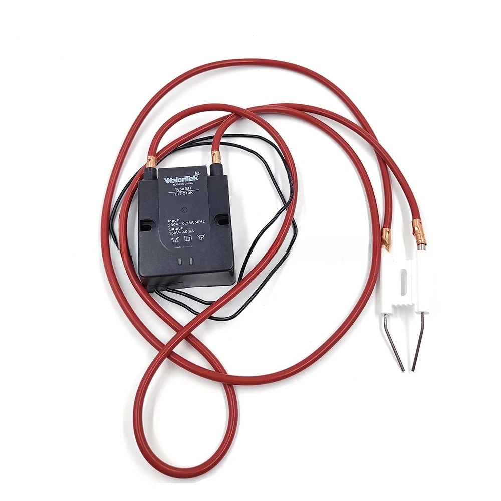 230V High Voltage Pulse Igniter 15KV ignitor Transformer Waste Oil Burner Sparking Plug High Tension-line Ignition Needle