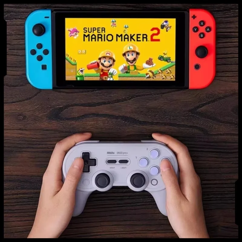 New 8Bitdo SN30Pro+2 wireless Bluetooth game controller mobile phone PC computer Steam NS monster hunter rise Switch OLED TV