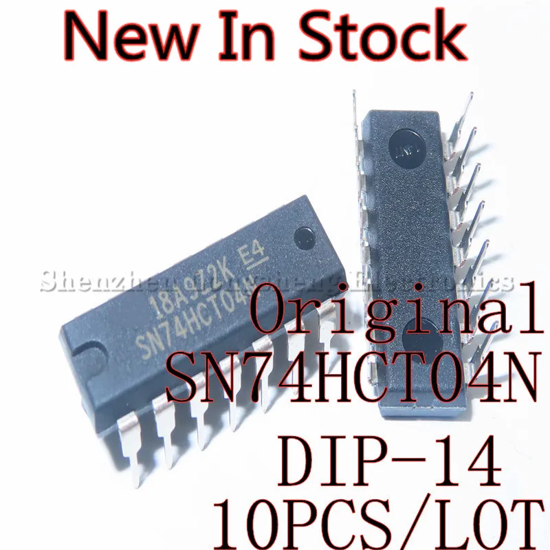 10PCS/LOT SN74HCT04N 74HCT04 DIP-14 logic chip chip New In Stock Original Quality 100%