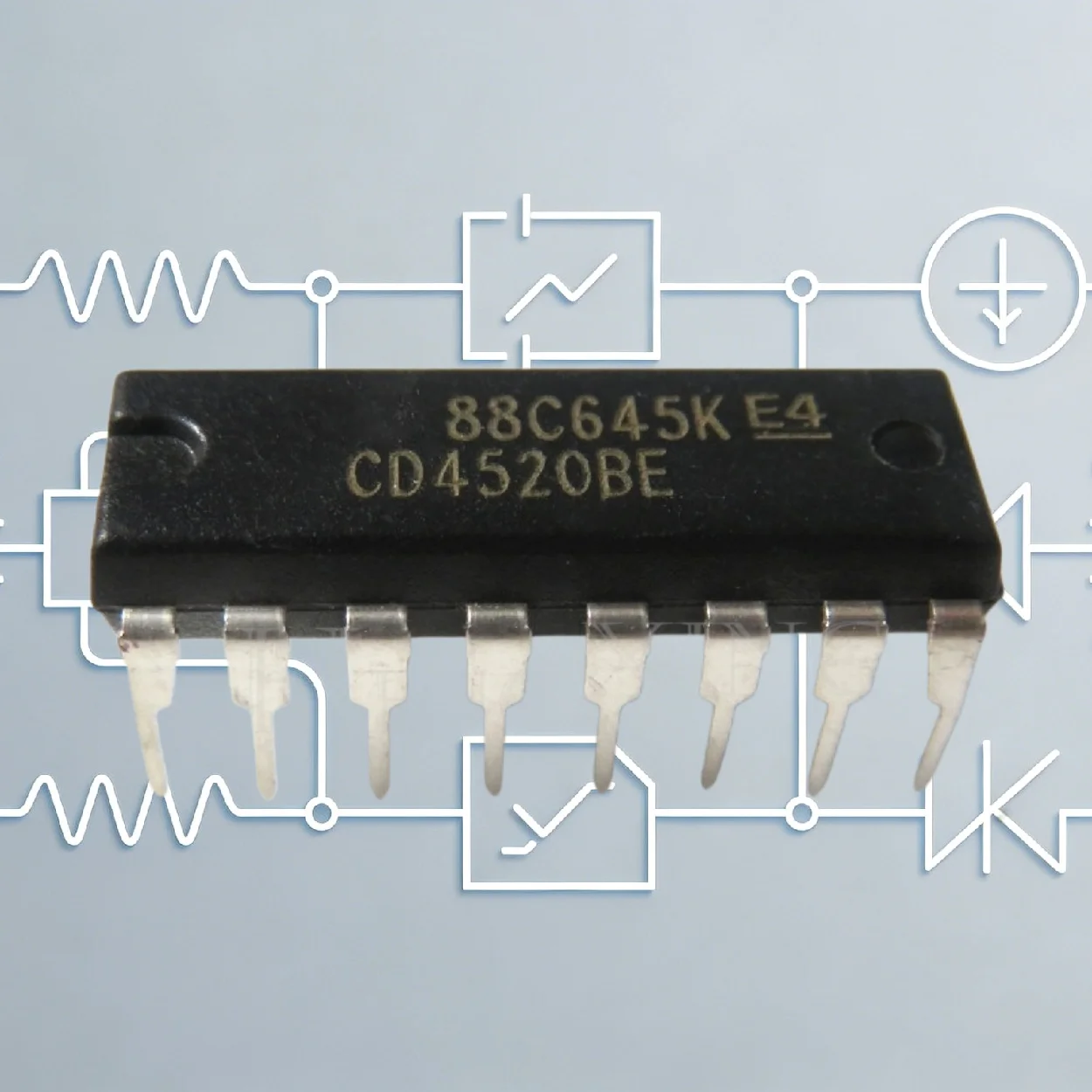 （1pcs-5pcs）CD4502BE CD4502 CD4503BE CD4503 CD4520BE CD4520 DIP-16