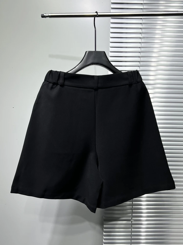 Original Design Heavy Craft Three-Dimensional Flower Decoration Slimming Shorts Men Fashionable Handsome Loose Wide-Leg Pants