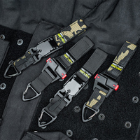Tactical Quick Release Buckle Multipurpose Molle Webbing Clip Keychain Buckle Outdoor Cummerbund Belt Hunting Vest Accessories