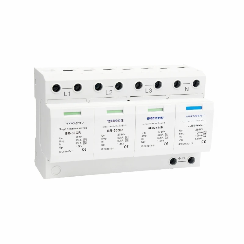 Voltage switching type 50kA protector primary AC three-phase power supply
