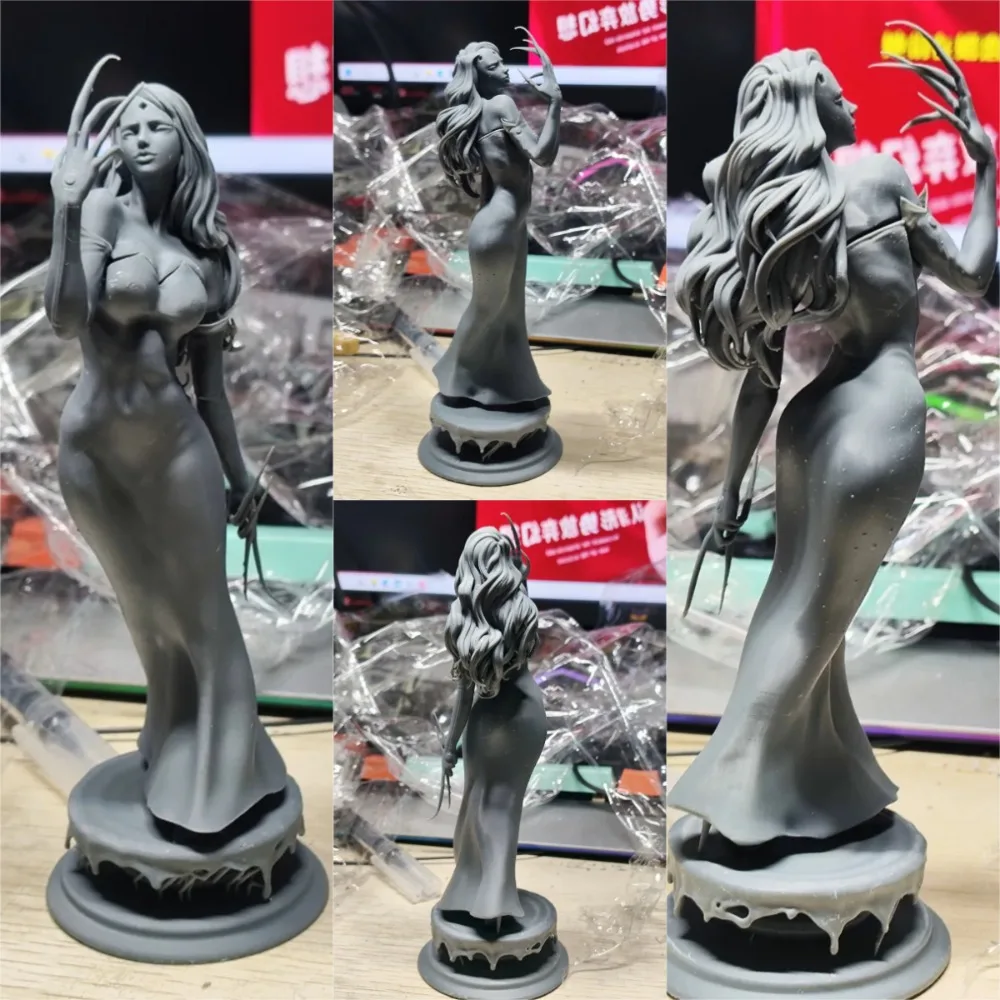 9/12/15/19/23cm Lust Hot Girl Resin White Model Split Model 3D Printed DIY Coloring Self-assembly Figurines Miniatures Craft