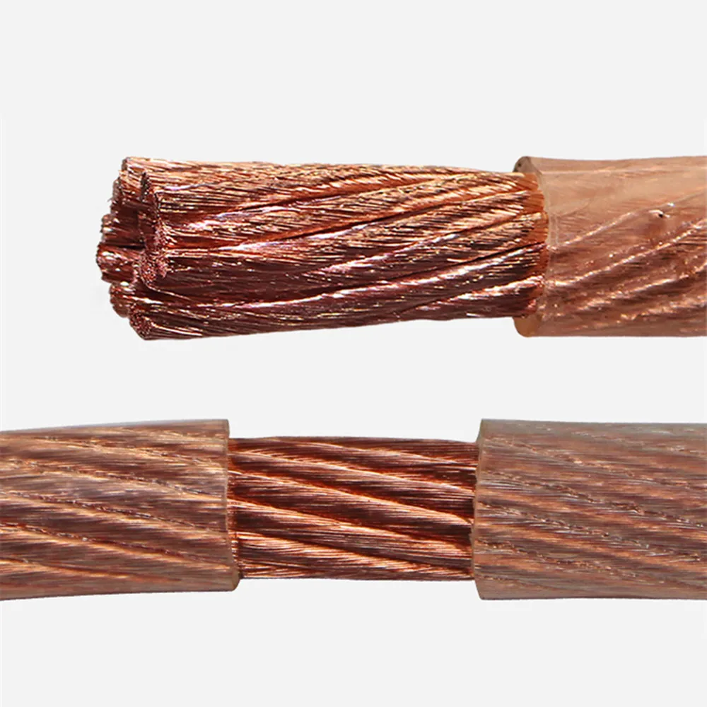 2M Oxygen-Free Copper Welding Cable 10² 16² 25² 35² Square Ground Connection For Welding Use Transparent Soft Wire