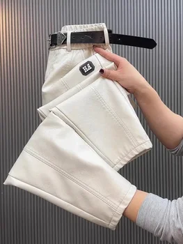 Fashion Y2k Leather Pants High Quality PU Casual Straight Leg Pant Loose Slimming Plus Size Highs Waist Haren Trousers Women 2 Fashion Y2k Leather Pants High Quality PU Casual Straight Leg Pant Loose Slimming Plus Size Highs Waist Haren Trousers Women 2