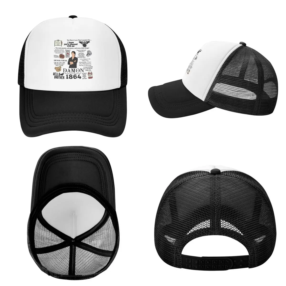 The Vampire Diaries TV Series Cap Casual Mesh Baseball Caps Adjustable Hat Hip Hop Summer Unisex Baseball Hats