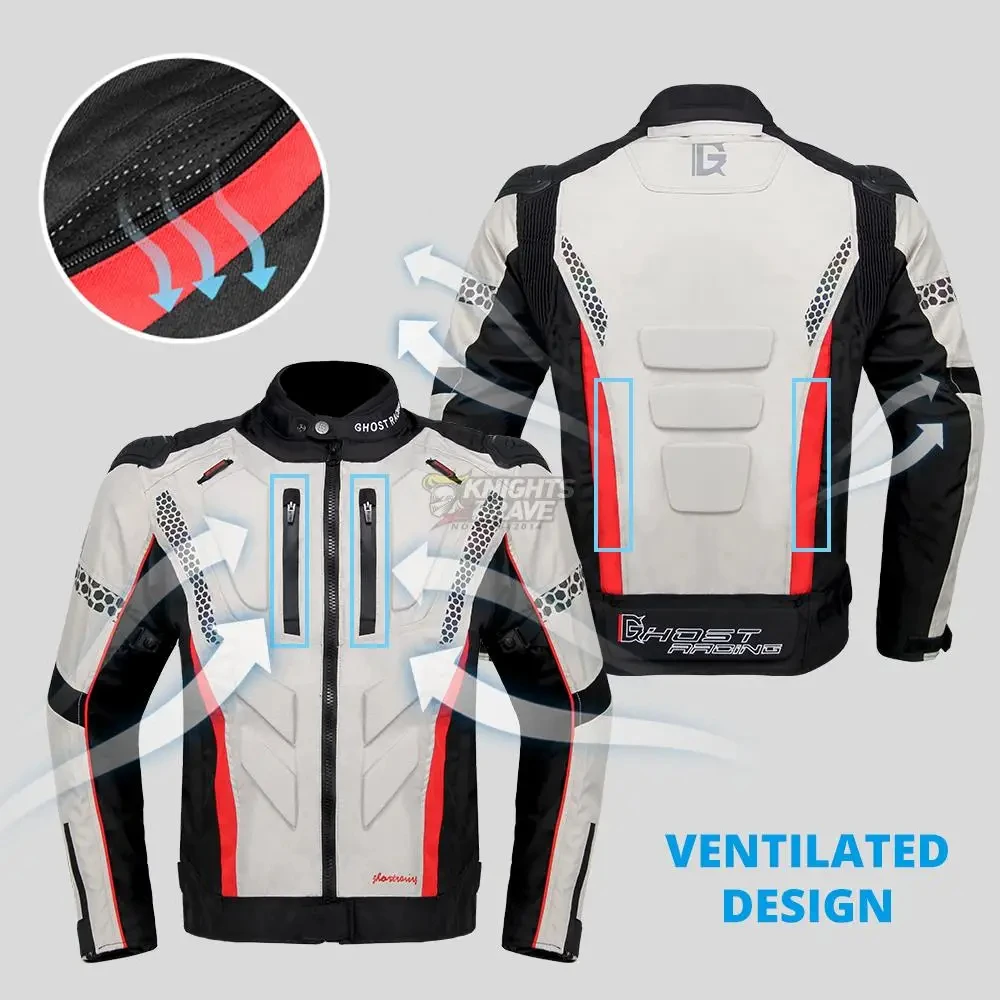 GHOST RACING giacca da Moto impermeabile da uomo Blouson Moto Motocross Moto da corsa abbigliamento da equitazione attrezzatura da Moto