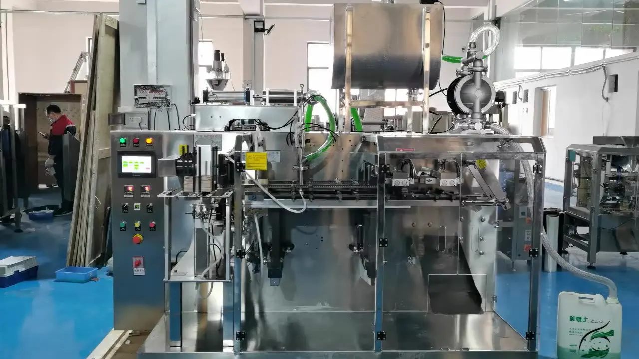 Automatic Horizontal Liquid Standup Pouch Juice Ketchup Sauce Packaging Machine Doypack Filling Machine Liquid Packing Machine