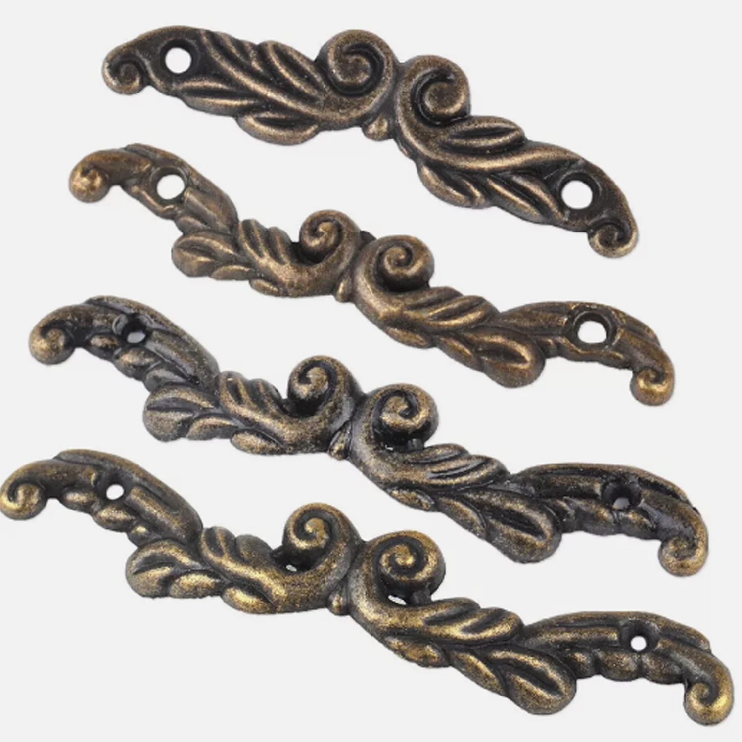 

10pcs Antique Bronze Cabinet Furniture Handle With Screw Simple Wardrobe Drawer Knob Retro Furniture Decoration