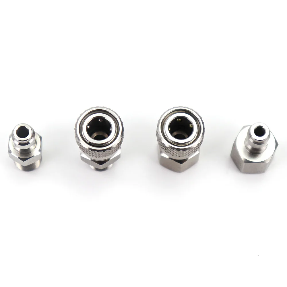 Foster adaptador de desconexión rápida macho/hembra CO2 con tapón ciego - imagen 5