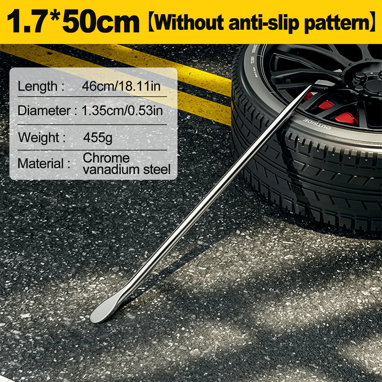 Multi functional special steel auto repair straight flat head pry bar Car Complete Tire Change Tool Kit Power bar pry bar