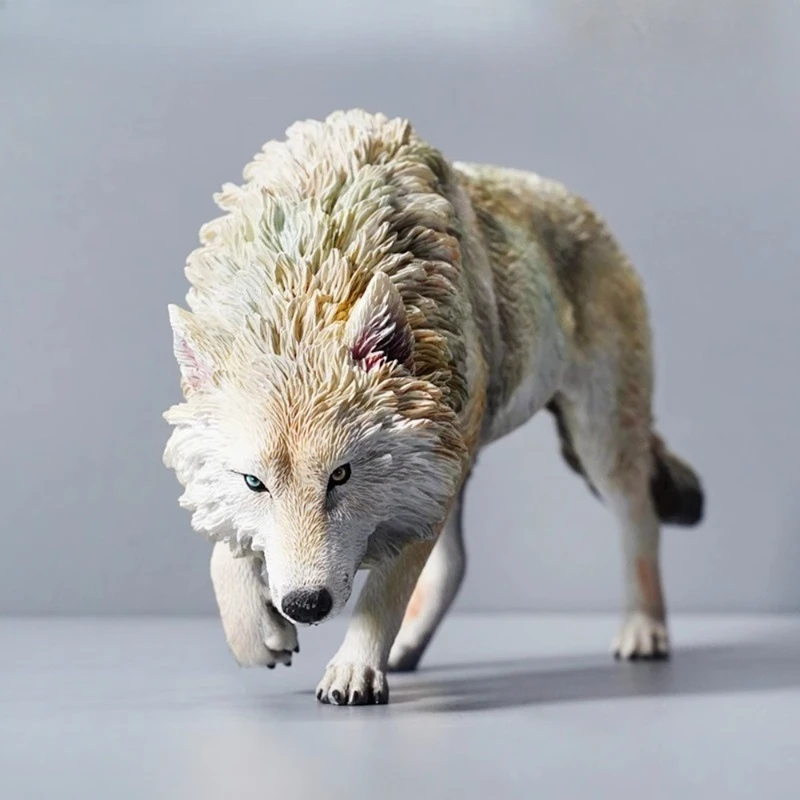

1/6 North American gray wolf, tide play animal figure ornament gift simulation model