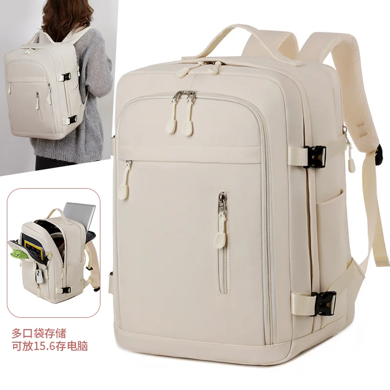 

Backpack dry and wet separation backpack business trip boarding bag luggage bag can be placed on the tie rod short trip bag wome