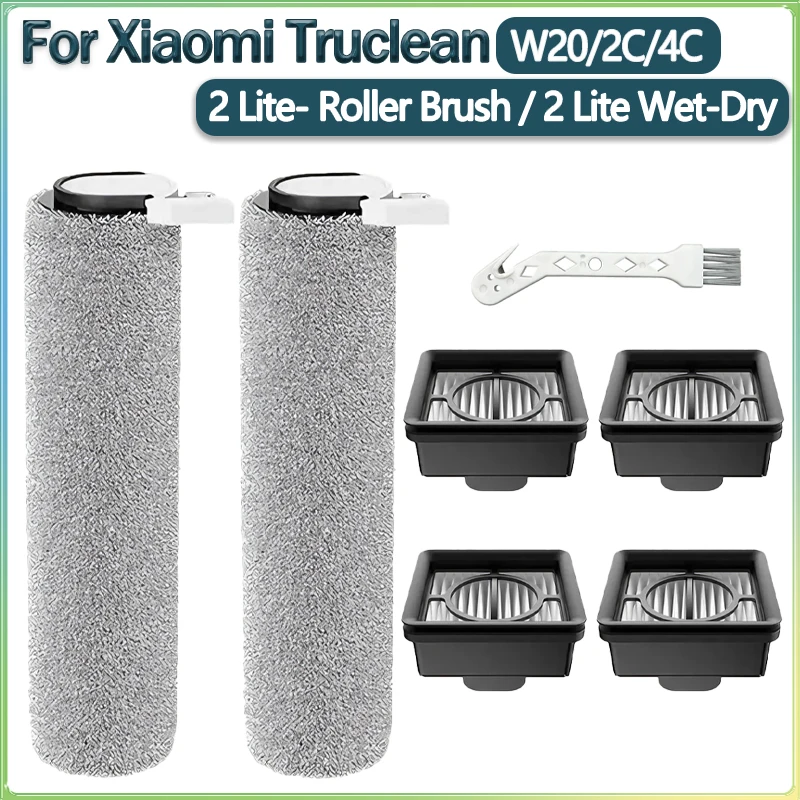 Do Xiaomi Truclean W20 2c/ 4c/ 2lite Wet-Dry/ 2 Lite - Szczotka Rolkowa, Akcesoria do Odkurzacza: Szczotka Rolkowa, Filtr HEPA