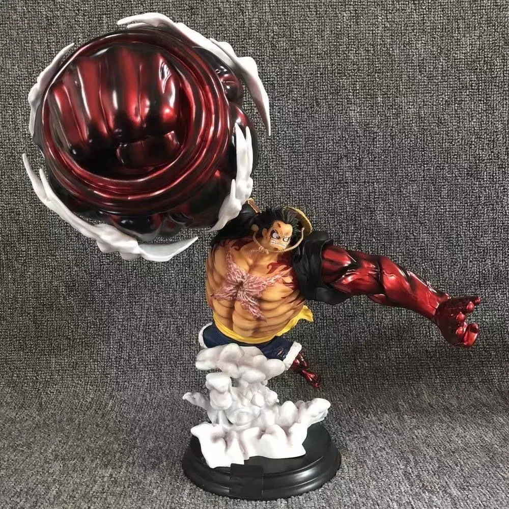 Estatueta do Rei Pirata e a quarta marcha do país Luffy Grande Macaco Rei arma punho grande Rufy estatueta GK modelo ornamento