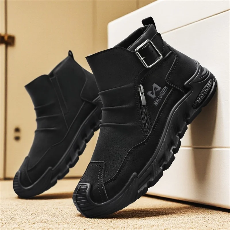 

Мужские повседневные рабочие кроссовки на молнии, универсальные, для активного отдыха, для скалолазания, нескользящие, износостойкие, Zapatos Para Hombre