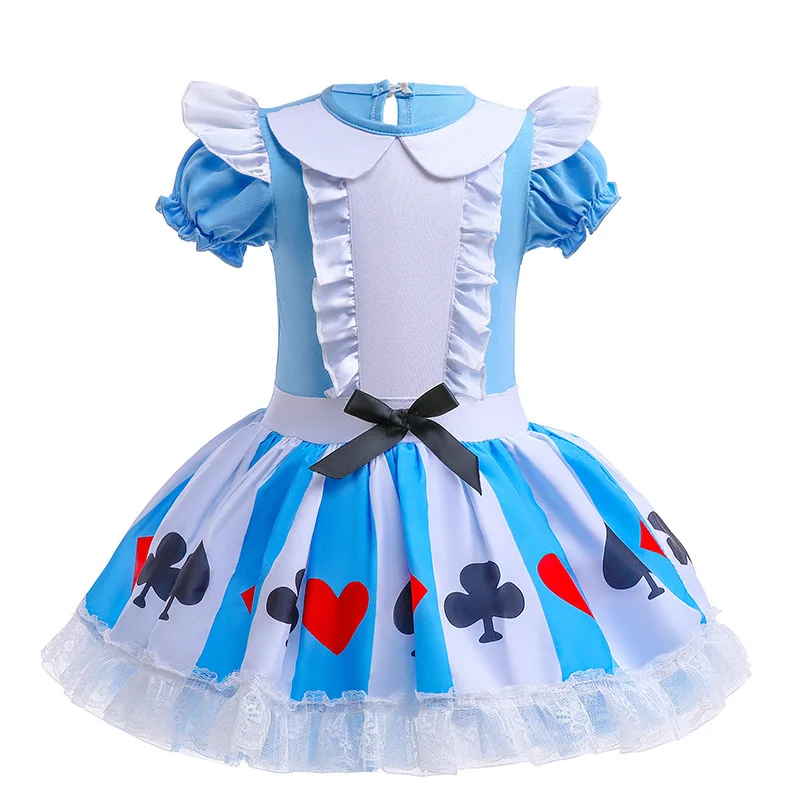 Round Yuan Girl Ballet Practice Dress Party Fancy TUTU Dress Elsa Anna Belle Alice Colorful Clothes Baby Girl Party Costumes