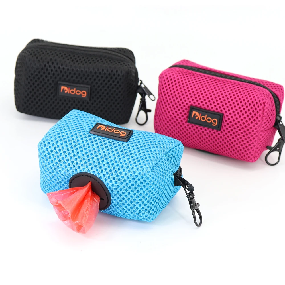 

Mesh Dog Poop Waste Bags Holder Puppy Dogs Poop Bags Dispenser for Pet Leash Garbage Bag Dispenser Carrier Case Pet Accessories