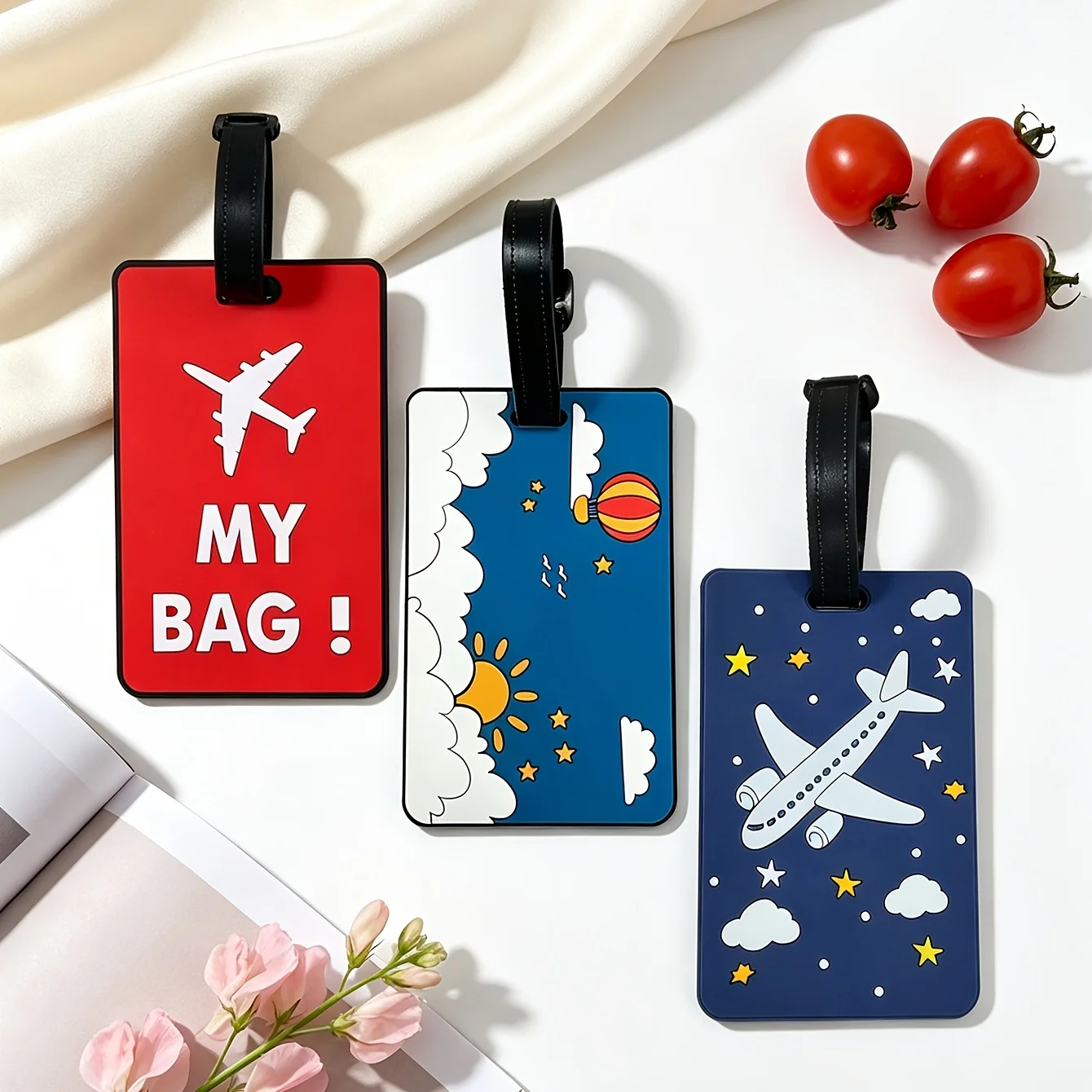 3pcs Luggage Tags Boarding Pass Tags Travel Suitcase Labels Tags Creative Portable And Durable Travel Additions Party Gifts