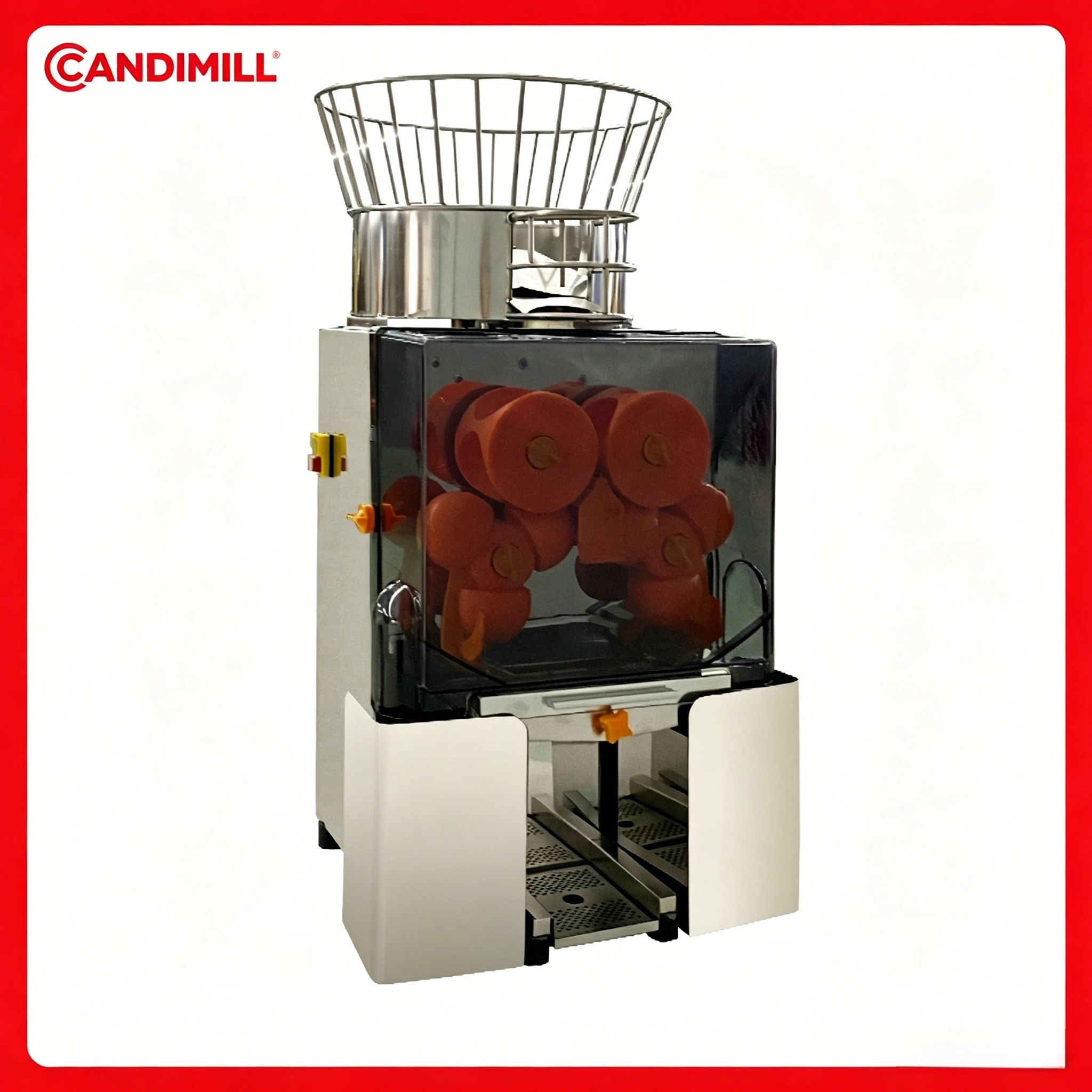 

Full Automatic Commercial Orange Juicer Stainless Steel Auto Feed Citrus Extractor Machine High Efficient Orange Lemon Squeezing