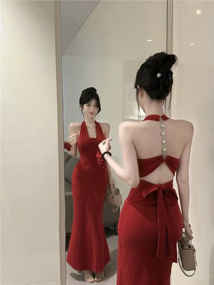 

Красная цепочка на ремешке Bal Bodycon Long Dr Женская зимняя сексуальная пикантная юбка для девочек Slim Fit Fi Tail V Ne No Sve a Line