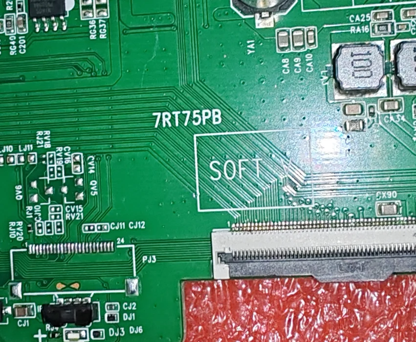 40-7RT75PB-MAD2HG 7RT75PB M8-RJ28702-MA200CK اللوحة الأم للتلفزيون ثلاثة في واحد، تم اختبارها جيدًا، صورة مادية