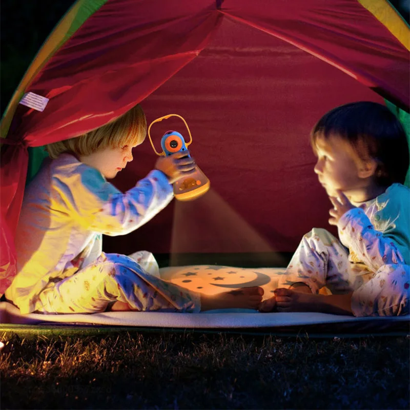 MiDeer Kids Story Projector Torch Portable Bedtime Projection Night Light Baby Sleep Story Flashlight CT7027