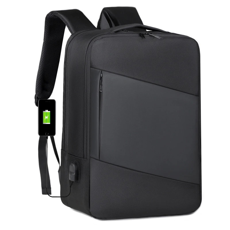 

Мужской деловой рюкзак для ноутбука, большой вместительный рюкзак для ноутбука, компьютерный рюкзак с зарядкой через USB для работы, школьная сумка