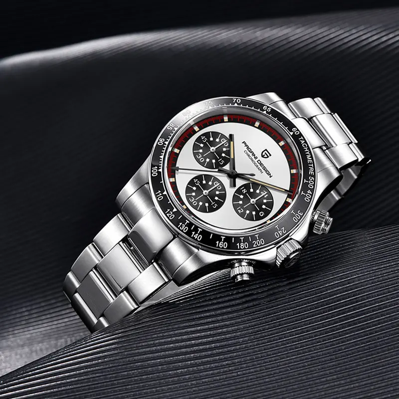 PAGANI DESIGN 2025 Новые мужские часы Кварцевые деловые часы для мужчин Лучший бренд Роскошные часы Мужской хронограф VK63 40 мм Водонепроницаемые часы