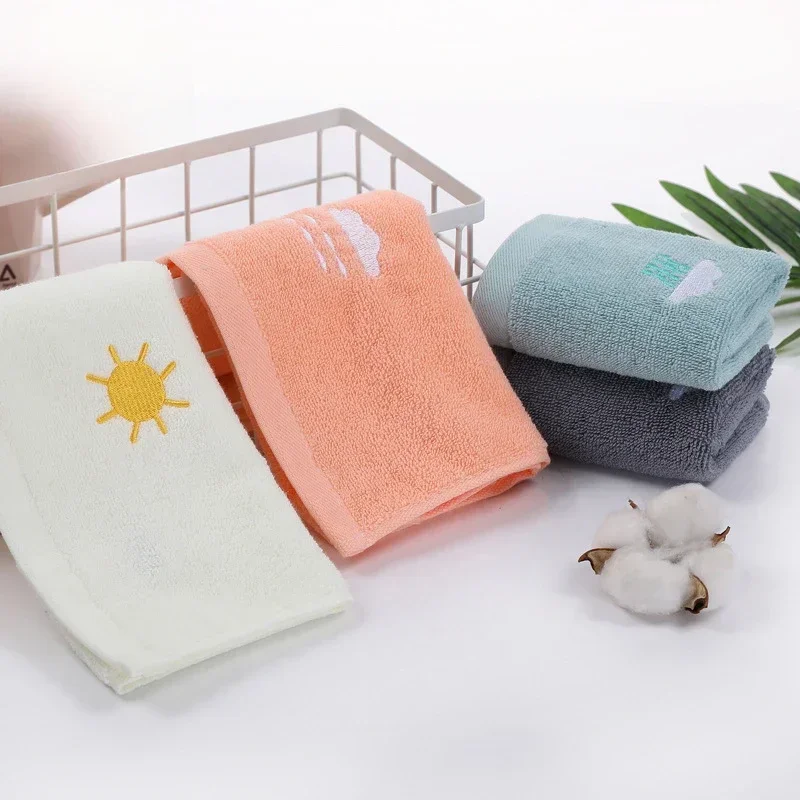 25*50cm Cartoon Soft Cotton Baby Towels Children Bath Towel Newborns Handkerchief Bathing Face Washcloth Shower Towel for Kids